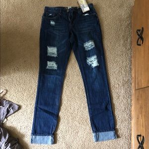 Spoon Jeans Ripped Capris